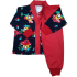 0275 Pijama Casinha com Calça Vermelha  +R$ 49,00